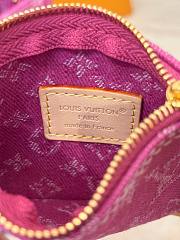 Colestore  Louis Vuitton All In BB Monogram Fuchsia Denim 16x18x12cm - 3