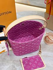 Colestore  Louis Vuitton All In BB Monogram Fuchsia Denim 16x18x12cm - 2