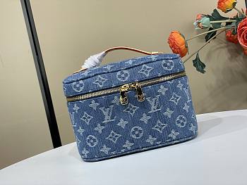 Colestore  Louis Vuitton Nice Mini Blue Denim 20 x 13.5 x 12 cm