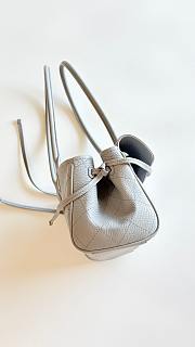 	 Colestore Chanel SMALL SHOPPING BAG Grained Calfskin & Gold-Tone Metal Light Grey 15 x 30.5 x 11.5cm - 4