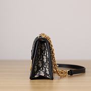 Colestore Dior 30 Montaigne East-West Bag with Chain Blue Dior Oblique Jacquard 21 x 12 x 6 cm - 6