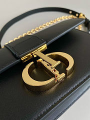 Colestore Dior 30 Montaigne East-West Bag with Chain Black Calfskin 21 x 12 x 6 cm - 3