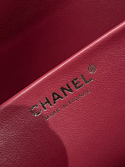 Colestore Chanel Maxi Flapbag   Grained Calfskin & Silver Metal  Dark Burgundy  26 x 38.5 x 11cm - 5
