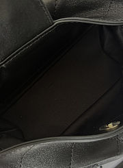 Colestore Chanel Hobo Handbag   Shiny Lambskin & Gold-Tone Metal Black  13 x 23 x 8cm - 2