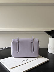 	 Colestore Chanel Clutch with Leather strap Glossy Calfskin with Grain Effect & Gold-Plated Metal Lilac 17x11.5x5cm - 5