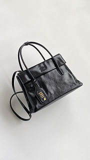 Colestore  Miu Miu Black Solitaire Shiny Leather Bag 28x19.5x11cm - 2