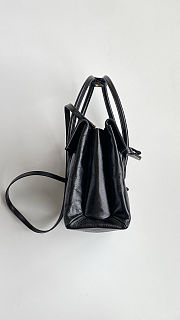 Colestore  Miu Miu Black Solitaire Shiny Leather Bag 28x19.5x11cm - 3
