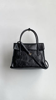 Colestore  Miu Miu Black Solitaire Shiny Leather Bag 28x19.5x11cm - 4
