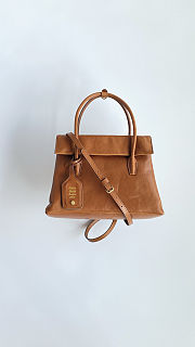Colestore Miu Miu Cognac Solitaire Leather Bag 28x19.5x11cm - 6