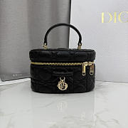 Colestore Dior Mini Vanity Black Cannage Lambskin 17 x 10.5 x 8 cm - 1