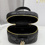 Colestore Dior Mini Vanity Black Cannage Lambskin 17 x 10.5 x 8 cm - 2
