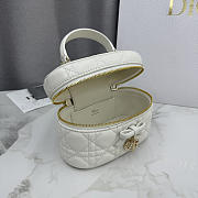 Colestore Dior Mini Vanity Latte Cannage Lambskin 17 x 10.5 x 8 cm - 6