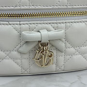 Colestore Dior Mini Vanity Latte Cannage Lambskin 17 x 10.5 x 8 cm - 2