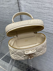 	 Colestore Dior Mini Vanity Beige Cannage Lambskin 17 x 10.5 x 8 cm - 6