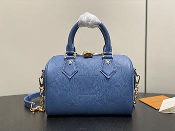	 Colestore Louis Vuitton Speedy Bandoulière 20 Blue Jean M28316 20.5 x 13.5 x 12 cm