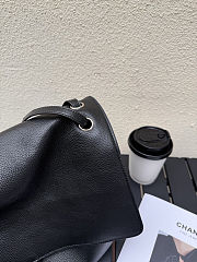 Colestore Chanel MAXI FLAPBAG Grained Calfskin & Silver Metal Black 26 x 38.5 x 11cm - 2