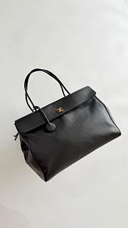 Colestore Chanel Large Tote   Grained Calfskin & Gold-Tone Metal  Black 33x43x17.5cm - 5