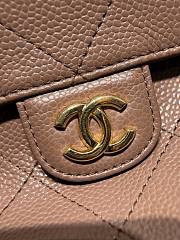 Colestore Chanel Small Tote Grained Calfskin & Gold-Tone Metal  Brown  19 x 25 x 12cm - 6