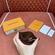 Colestore Louis Vuitton Double Card Holder Monogram Flowers Brown 11 x 7 x 1.5 cm - 3