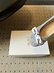 Colestore Dior J'Adior Ballet Flat Sky Blue Suede Goatskin - 6