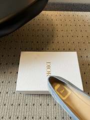 Colestore Dior J'Adior Ballet Flat Sky Blue Suede Goatskin - 4