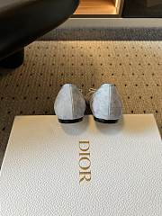 Colestore Dior J'Adior Ballet Flat Sky Blue Suede Goatskin - 2