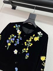 Colestore  Celine Embroidered Icone Jacket In Velet Black - 2