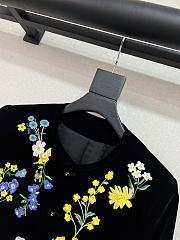 Colestore  Celine Embroidered Icone Jacket In Velet Black - 6