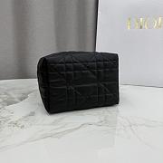 Colestore Dior Small Dior Toujours Vertical Tote Bag Rose Soupir and Black Macrocannage Calfskin 18.5x18.5x12cm - 4
