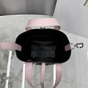 Colestore Dior Small Dior Toujours Vertical Tote Bag Rose Soupir and Black Macrocannage Calfskin 18.5x18.5x12cm - 5