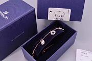 Colestore Swarovski Symbolica bracelet Crystal pearl, Clover, evil eye and horseshoe, Blue, Gold-tone plated - 2