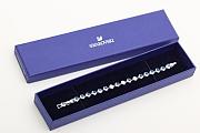 Colestore Swarovski Aquamarine and Diamond Tennis Bracelet - 6