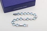 Colestore Swarovski Aquamarine and Diamond Tennis Bracelet - 4