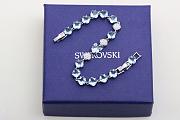 Colestore Swarovski Aquamarine and Diamond Tennis Bracelet - 2