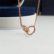 Colestore Cartier LOVE Pendant, Half-paved Necklace Gold - 6