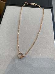 Colestore Cartier LOVE Pendant, Half-paved Necklace Gold - 3