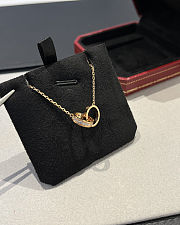 Colestore Cartier LOVE Pendant, Half-paved Necklace Gold - 2