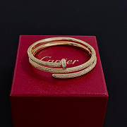 Colestore  Cartier Juste un Clou Bracelet, Double, Half-paved, Gold - 6