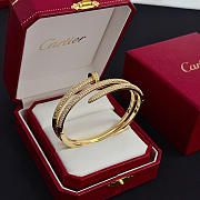 Colestore  Cartier Juste un Clou Bracelet, Double, Half-paved, Gold - 3
