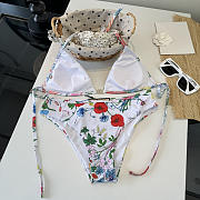 Colestore  Gucci Printed sparkling jersey bikini in multicolor White - 3