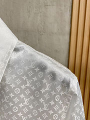 Colestore  Louis Vuitton Mini Monogram Silk Evening Shirt White  - 4