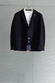 Colestore Louis Vuitton Tailored Jacket with LV Pin Black - 1
