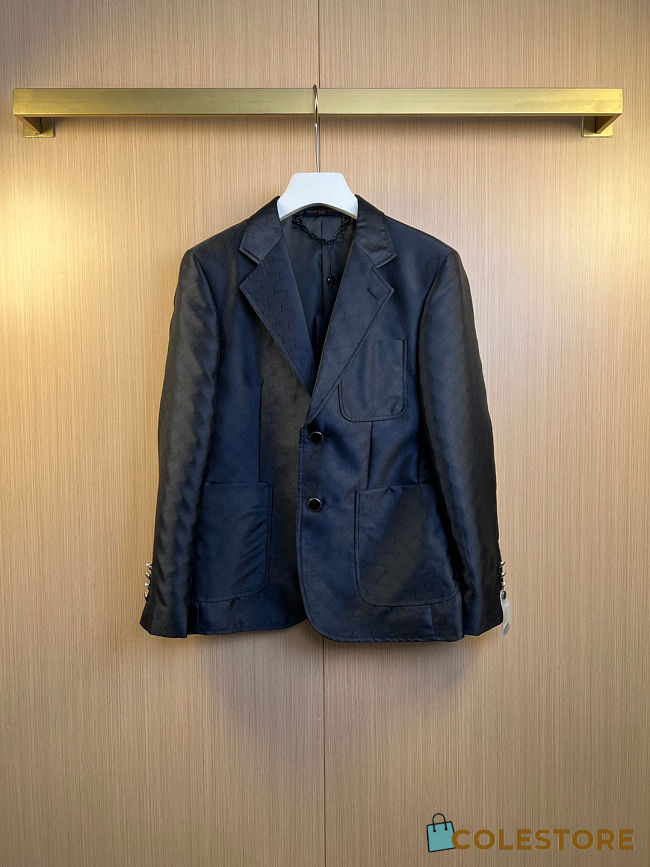 Colestore Louis Vuitton Monogram Napolitana Jacket Navy Blue - 1