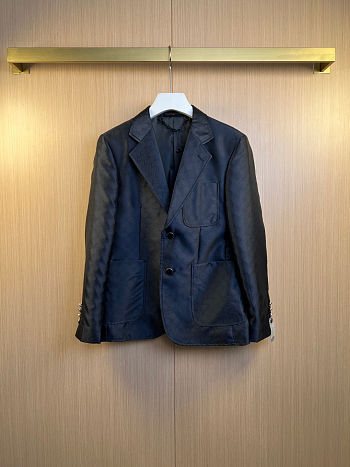 Colestore Louis Vuitton Monogram Napolitana Jacket Navy Blue
