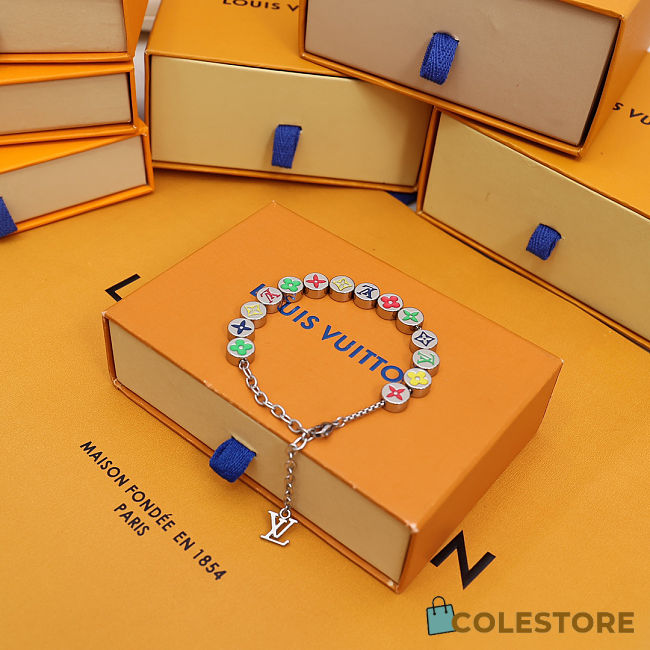Colestore Louis Vuitton Candy Multicolor Monogram Party Bracelet - 1