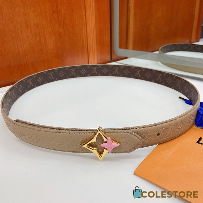 Colestore Louis Vuitton LV Flowergram Enamel 30mm Reversible Belt - 1