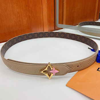 Colestore Louis Vuitton LV Flowergram Enamel 30mm Reversible Belt