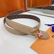 Colestore Louis Vuitton LV Flowergram Enamel 30mm Reversible Belt - 4