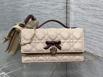 Colestore Dior My Dior Mini Bag Two-Tone Trench and Burgundy Cannage  Lambskin 21 x 11.5 x 4.5 cm