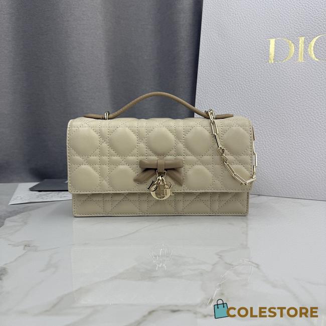 Colestore Dior My Dior Mini Bag Two-Tone Trench and Biscuit Cannage Lambskin 21 x 11.5 x 4.5 cm - 1